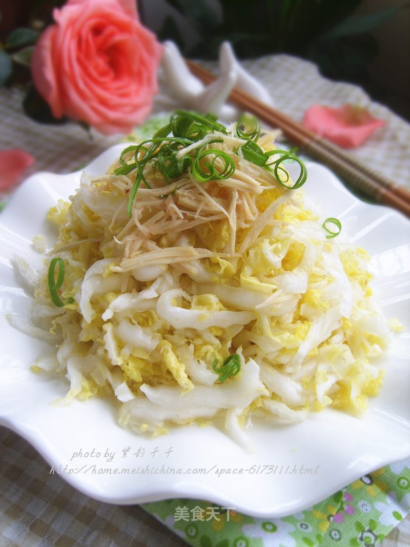 Lemon Ginger Shredded Cabbage recipe