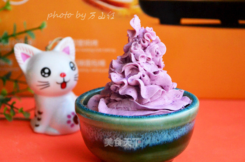 Taro and Purple Sweet Potato Ice Cream recipe