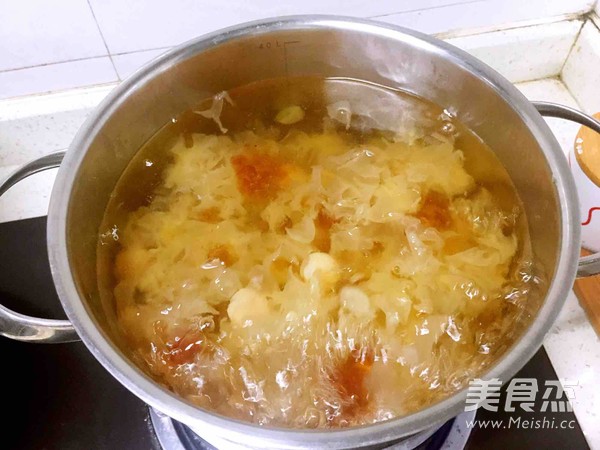 Tremella, Peach Gum, Soap Jap, Rice and Longan Soup recipe