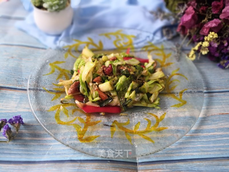 Stir-fried Cabbage with Oil Pile recipe