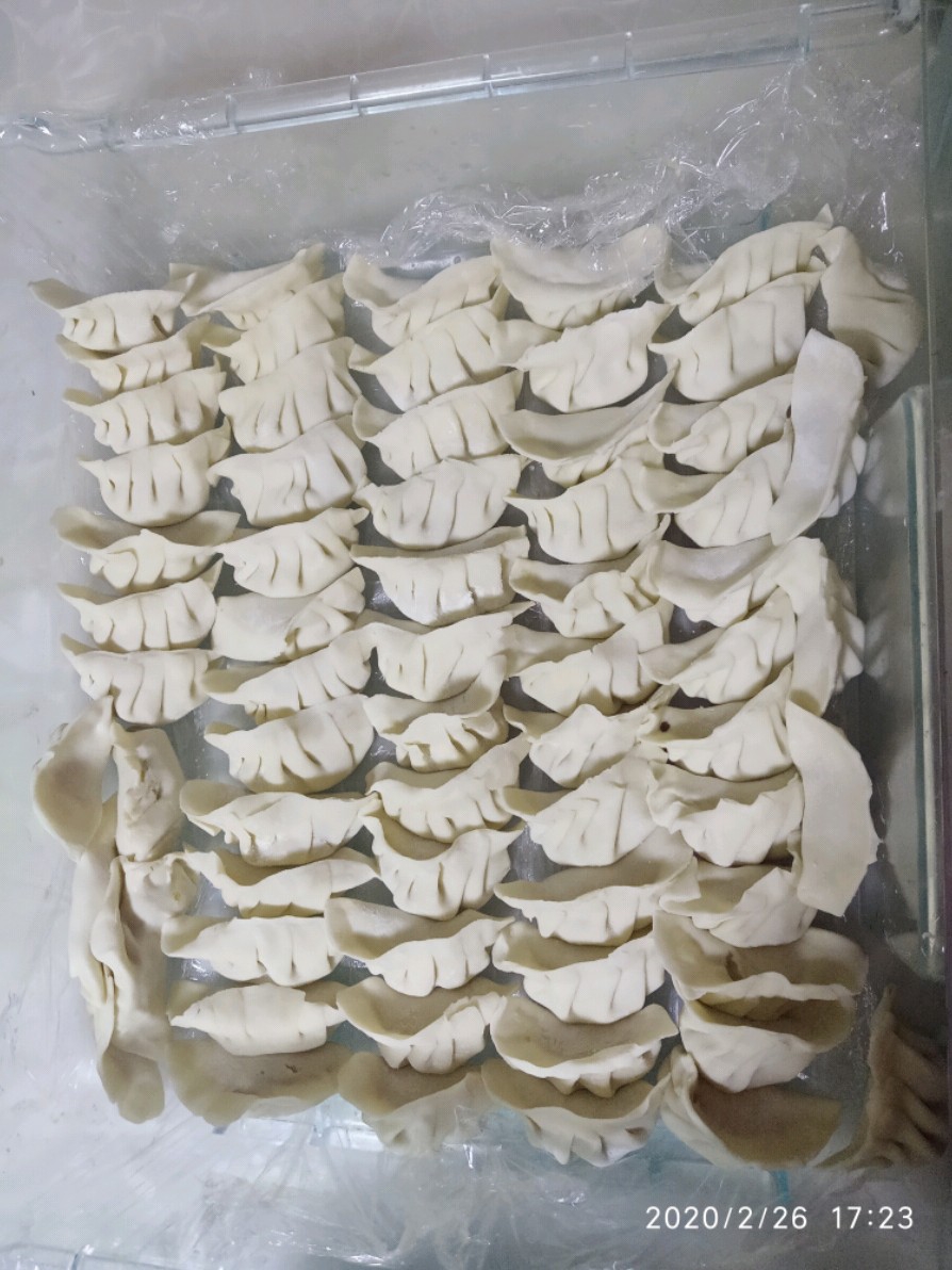 Pork Cabbage and Mushroom Stuffed Dumplings recipe