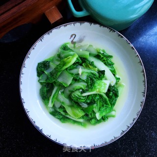 Stir-fried Milk Cabbage with Tea Oil recipe