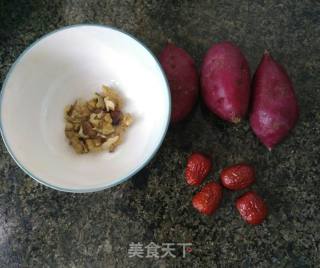 Purple Sweet Potato Red Date Walnut Paste recipe