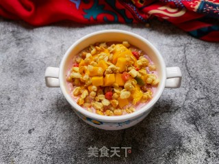 Mango Cereal Cherry Yogurt Shake recipe