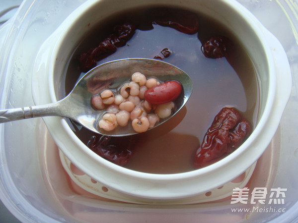 Barley, Red Date, Fresh Lily, Brown Sugar Water recipe