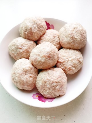 Lotus Root Meatballs recipe