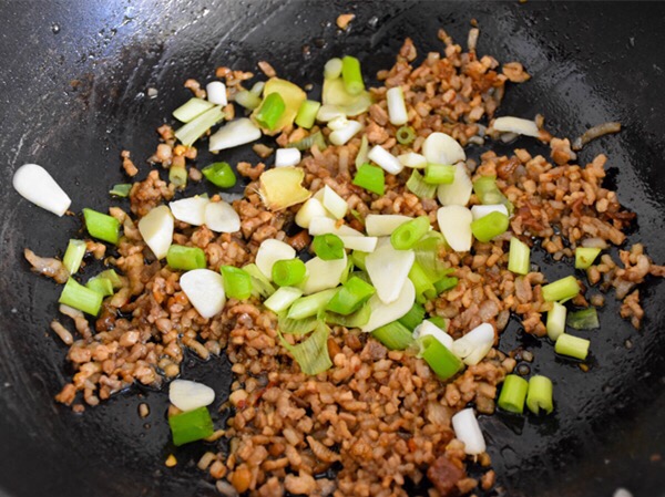 Tofu with Spicy Meat Sauce recipe