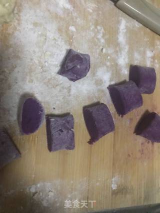 Purple Sweet Potato Potato Croquettes recipe