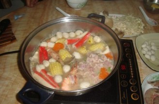 Corn Pork Bone Soup Hot Pot