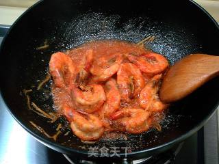 Private Kitchen "garlic Sweet and Spicy Braised Prawns" recipe