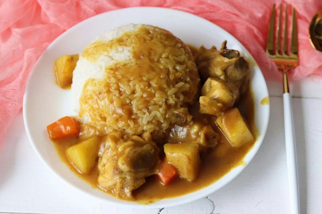 Curry Chicken Drumstick Rice recipe