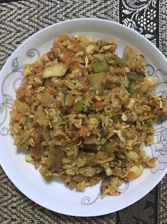 Spicy Cabbage Tuna Fried Rice