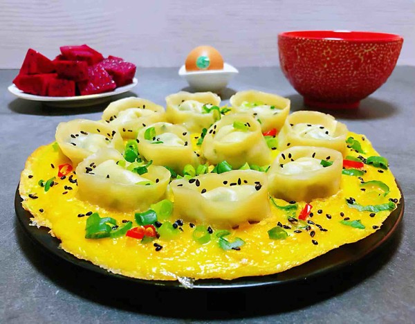 Ingot Dumplings Lying Egg recipe