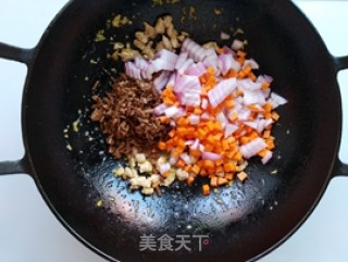 Lean Pork Rice with Tea Tree Mushroom recipe