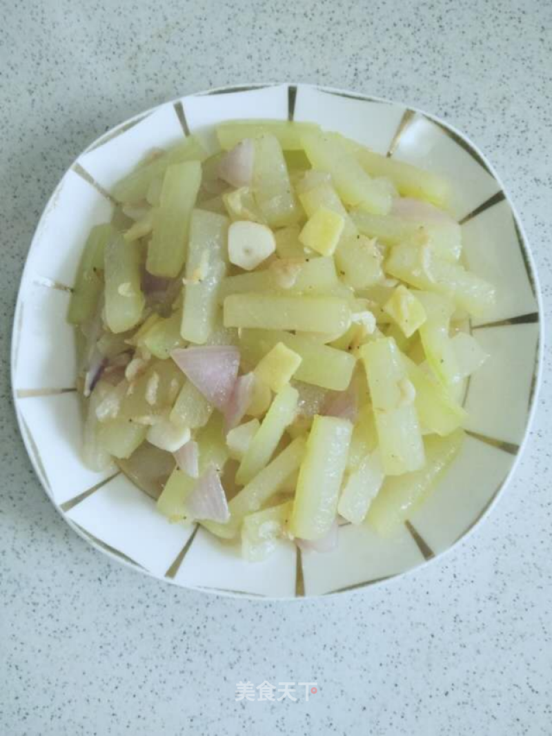 Vegetarian Fried Winter Melon recipe