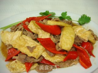 Quick Home Cooking "fried Pork with Tofu" recipe