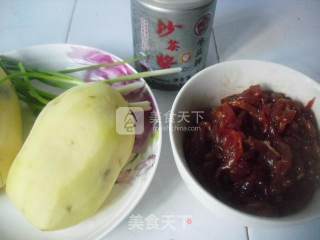 Beef and Potato Shreds with Shacha Sauce recipe