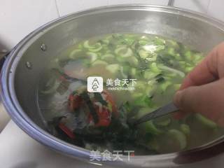 Green Vegetable Lobster Soup Rice Congee recipe