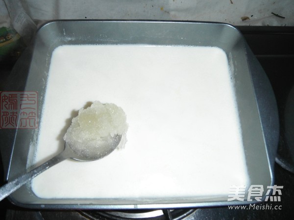Cranberry Milk Pudding recipe