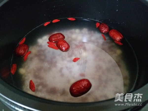 Red Bean, Barley and Lotus Seed Congee recipe