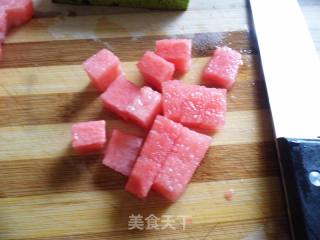 Watermelon Coconut Milk Sago recipe