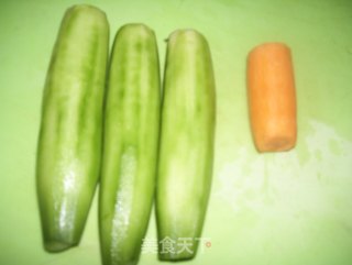 Fried and Sour Melon Strips recipe