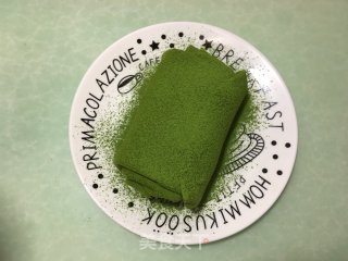 Net Red Matcha Towel Roll Cake recipe