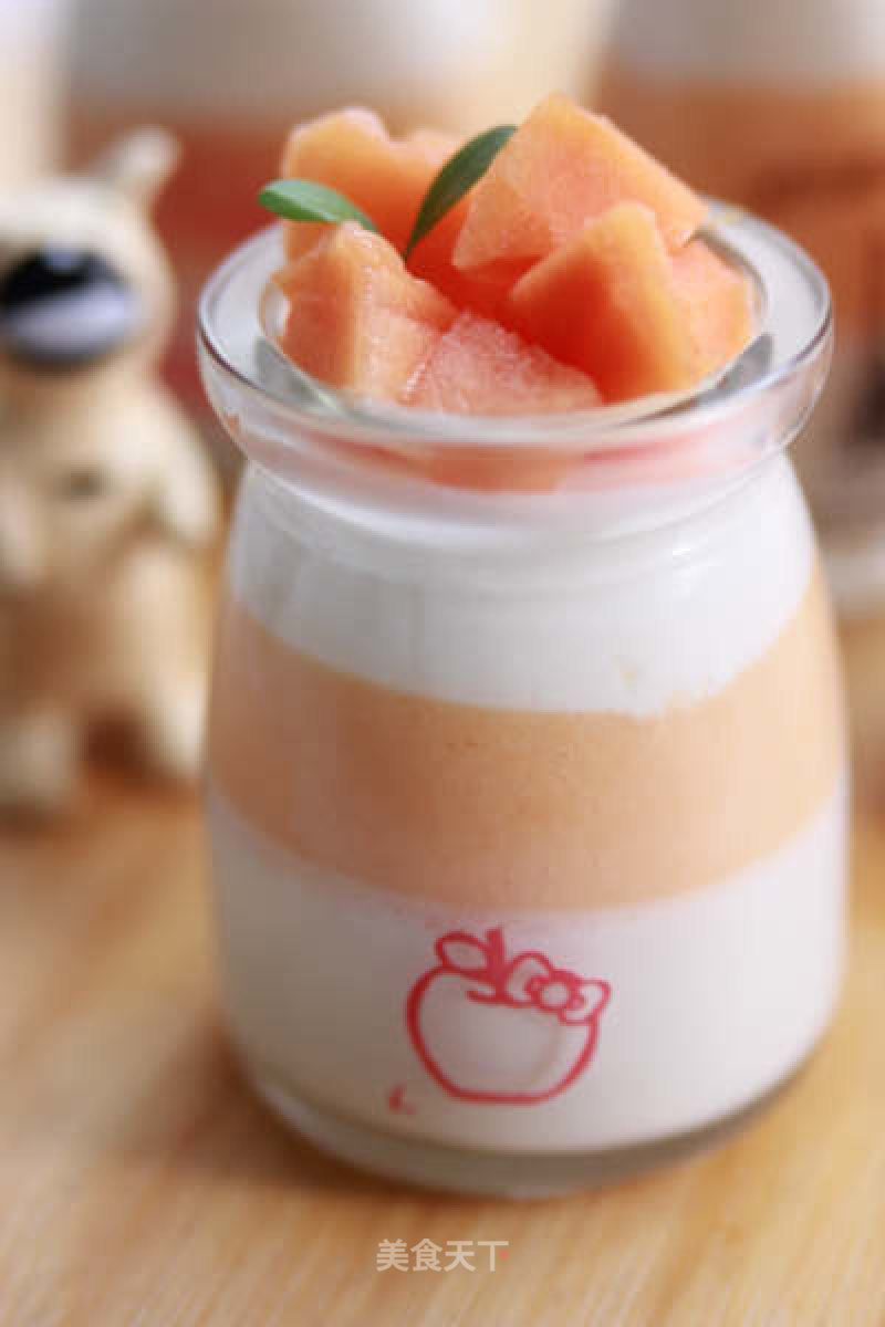 Papaya Coconut Milk Jelly——in The Hot Summer, Bring this Icy Delicacy to The Table recipe