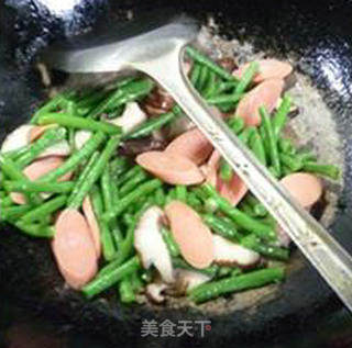 Stir-fried Ham with Mushroom recipe