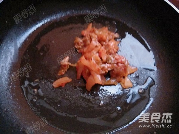Scrambled Eggs with Kimchi recipe