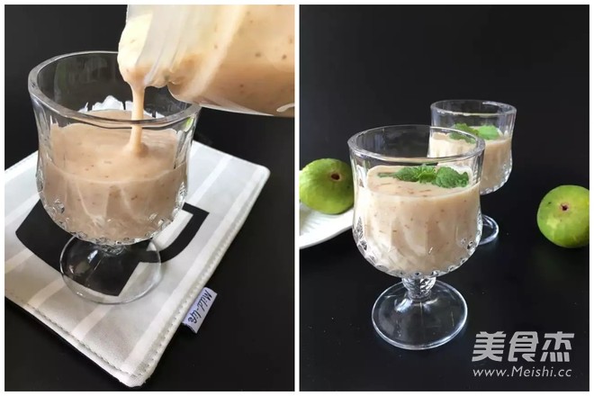 Dripping Fragrant, Delicious and Nutritious Fig Milkshake recipe