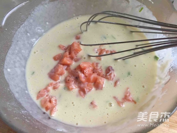 Salmon Egg Pancakes recipe
