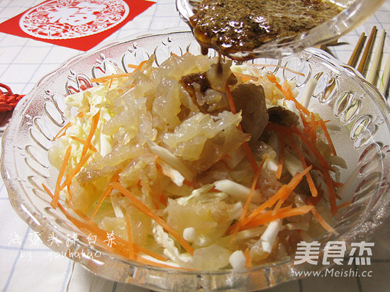 Jellyfish Head Mixed with Cabbage recipe