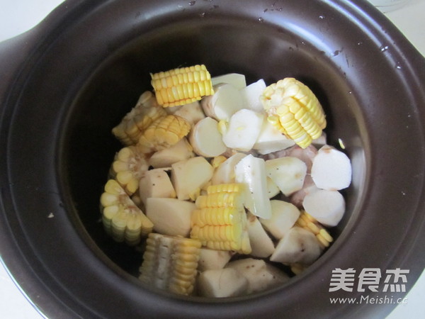Corn Yam Cob Bone Soup recipe