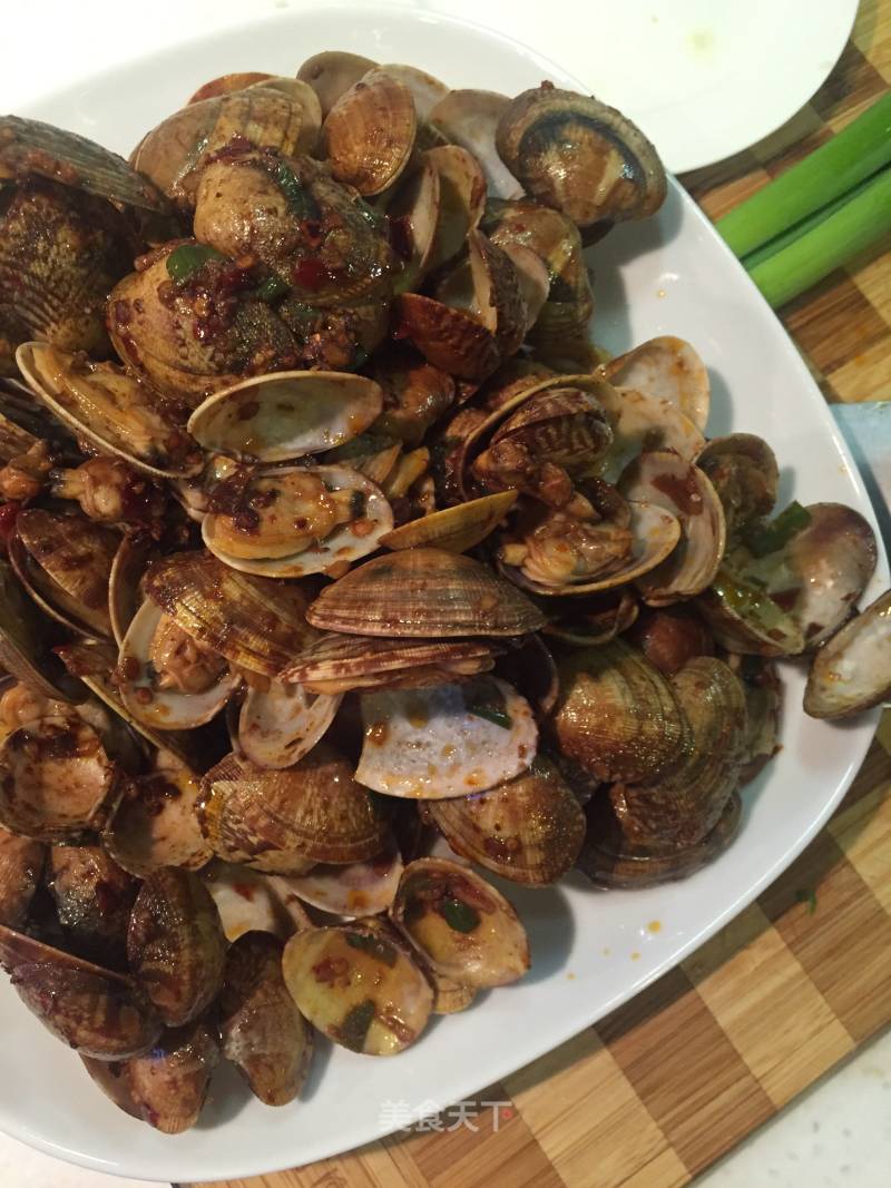Spicy Flower Clams😝 recipe