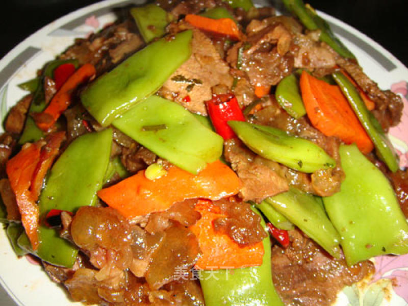Stewed Beef with Sword Beans recipe