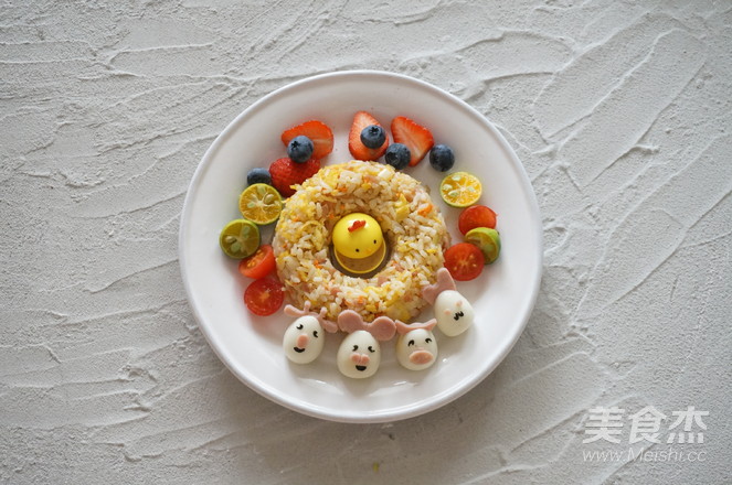 Cartoon Assorted Fried Rice recipe