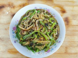 Stir-fried Shredded Eggplant with Hot Peppers recipe