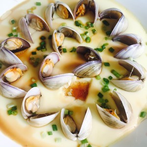 Steamed Egg with Clams recipe