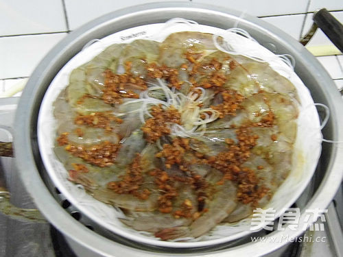 Steamed Shrimp with Garlic Vermicelli recipe