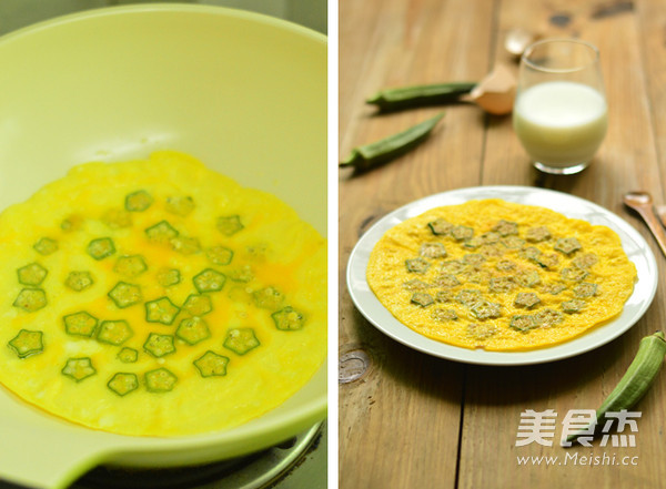 Okra Egg Pancake recipe