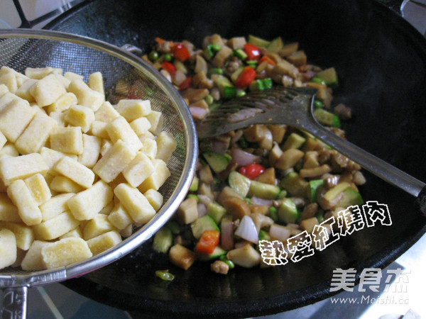 Fried Corn Noodles recipe