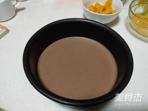 【mango Flowing Heart Mousse Cake】 recipe