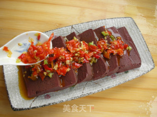 Chopped Pepper Duck Blood recipe