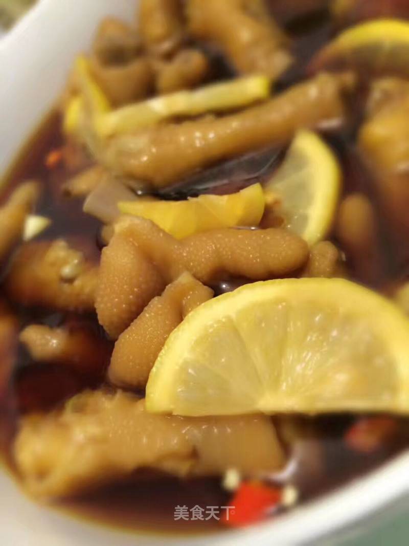 Lemon Soaked Chicken Feet recipe
