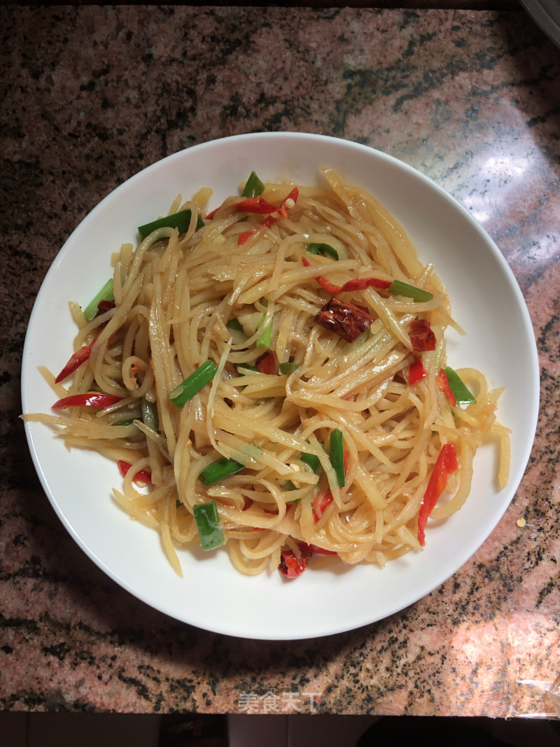 Hot and Sour Potato Shreds recipe