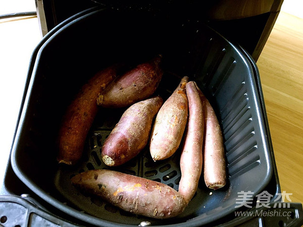 Air Fryer Version Roasted Sweet Potatoes recipe