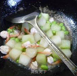 Edamame, Anchovy, Shrimp and Winter Melon recipe