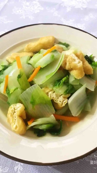 Stir-fried Zizania with Tofu in Oil recipe