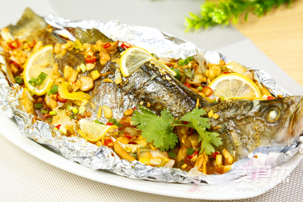 Thai Style Grilled Fish with Lemon recipe